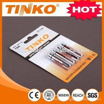 Super heavy duty battery R03p packing in card 2pcs/card